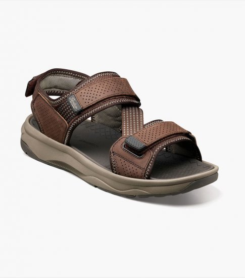 Florsheim Men's Tread Lite River Sandal - Brown CH - Click Image to Close