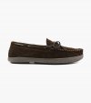 Florsheim Men's Cozzy Moc Toe Tie Slipper - Chocolate