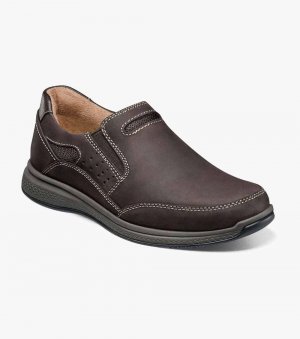 Florsheim Great Lakes Jr. Boys Sport Slip On - Brown CH