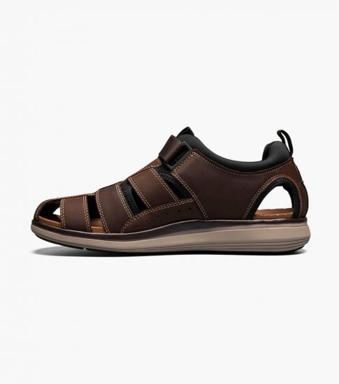 Florsheim Men's Venture Fisherman Sandal - Brown CH - Click Image to Close