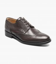 Florsheim Men's Russell Wingtip Perf Oxford - Dark Brown