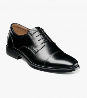 Florsheim Men's Forecast Waterproof Cap Toe Oxford - Black