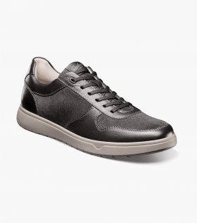 Florsheim Men's Heist Moc Toe Lace Up Sneaker - Black Multi