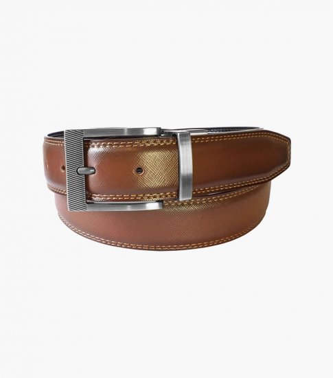 Florsheim Perrion Reversible Belt - Cognac - Click Image to Close