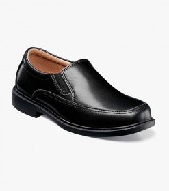 Florsheim Bogan Jr. II Boys Moc Toe Slip On - Black