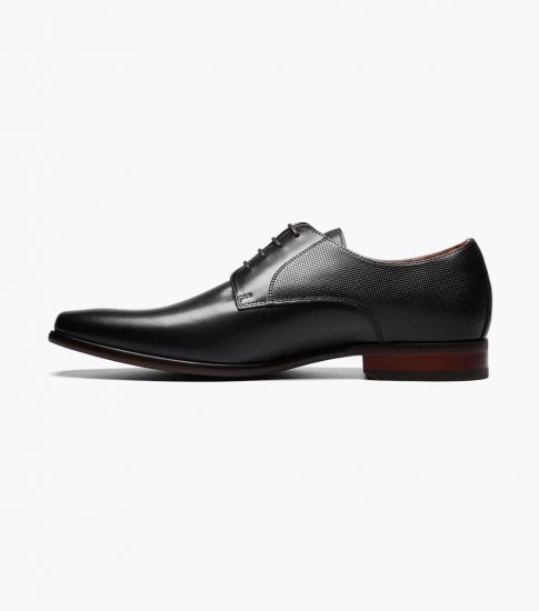 Florsheim Men's Postino Plain Toe Oxford - Black - Click Image to Close