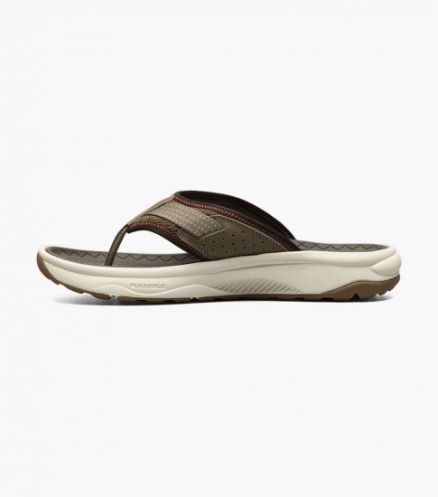 Florsheim Men's Tread Lite Thong Sandal - Taupe - Click Image to Close