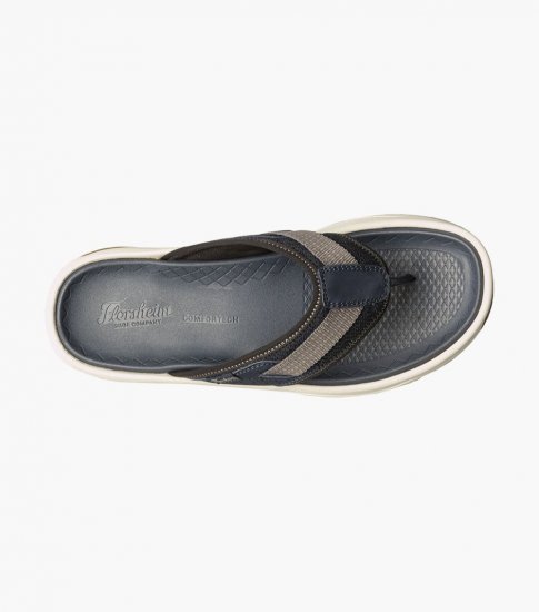 Florsheim Men's Tread Lite Thong Sandal - Navy - Click Image to Close