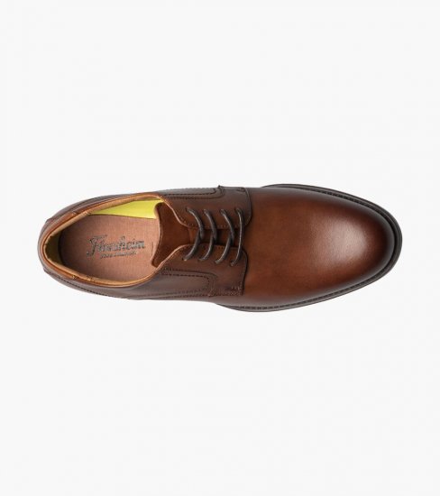 Florsheim Men's Midtown Plain Toe Oxford - Cognac - Click Image to Close