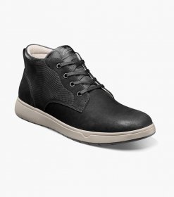 Florsheim Men's Heist Plain Toe Chukka Boot - Black Nubuck Florsheim Men's Heist Plain Toe Chukka Boot - Black Nubuck