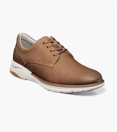 Florsheim Men's Frenzi Plain Toe Oxford - Mocha - Click Image to Close