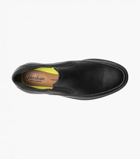 Florsheim Men's Motion Moc Toe Slip On - Black - Click Image to Close