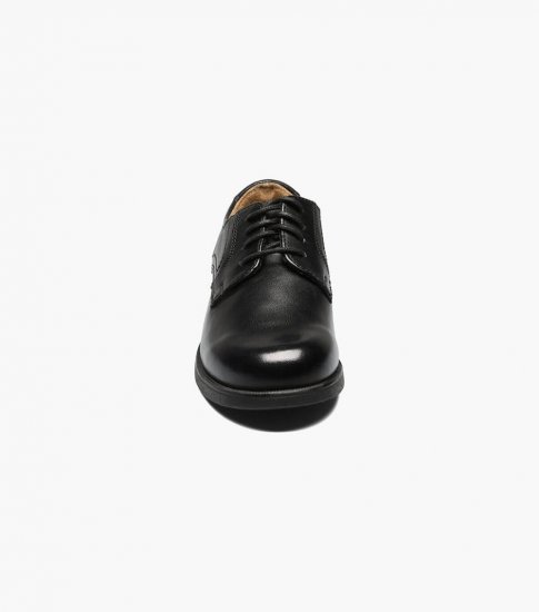 Florsheim Midtown Jr. Boys Plain Toe Oxford - Black - Click Image to Close