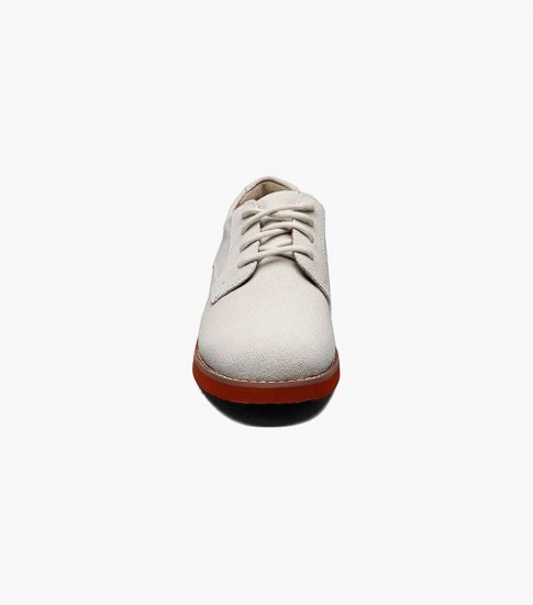 Florsheim Kearny Jr. Boys Plain Toe Oxford - White - Click Image to Close