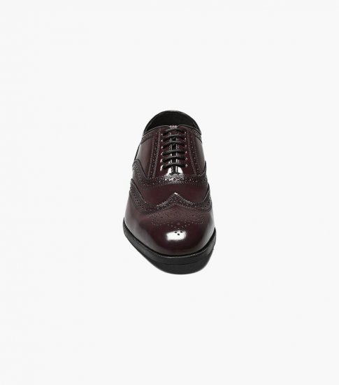 Florsheim Men's Lexington Wingtip Oxford - Burgundy - Click Image to Close