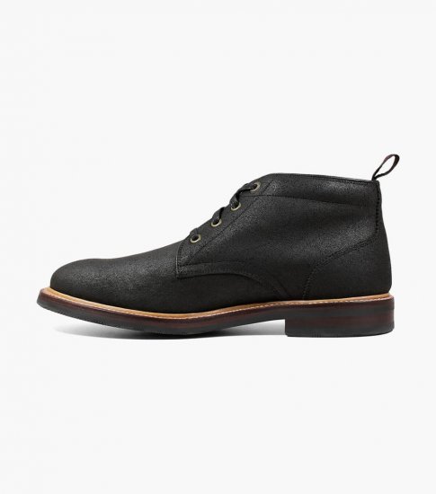 Florsheim Men's Foundry Plain Toe Chukka Boot - Ebony Printed - Click Image to Close