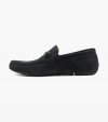 Florsheim Men's Dubino Moc Toe Bit Loafer - Black Suede