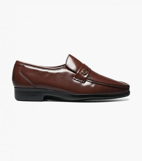 Florsheim Men's Riva Moc Toe Bit Loafer - Cognac - Click Image to Close