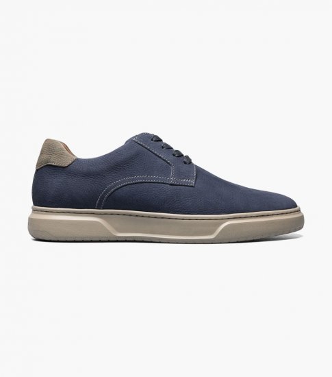 Florsheim Men's Premier Plain Toe Lace Up Sneaker - Navy - Click Image to Close