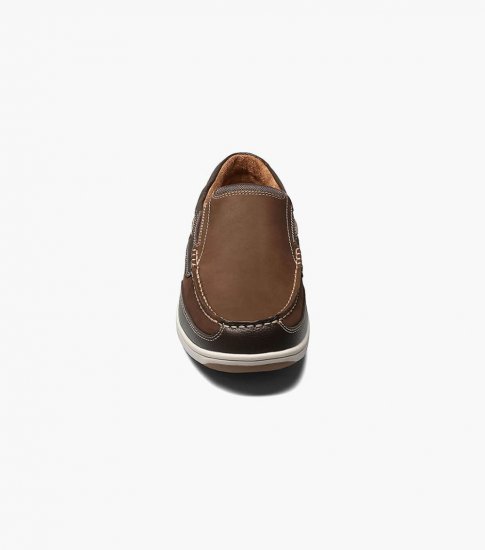 Florsheim Men's Lakeside Moc Toe Slip On - Brown - Click Image to Close