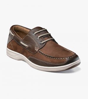 Florsheim Men's Lakeside Moc Toe Oxford - Brown