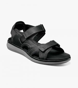 Florsheim Men's Venture River Sandal - Black CH