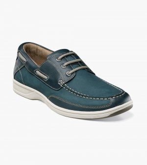 Florsheim Men's Lakeside Moc Toe Oxford - Navy