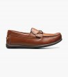 Florsheim Jasper Jr. Boys Moc Toe Bit Loafer - Saddle Tan