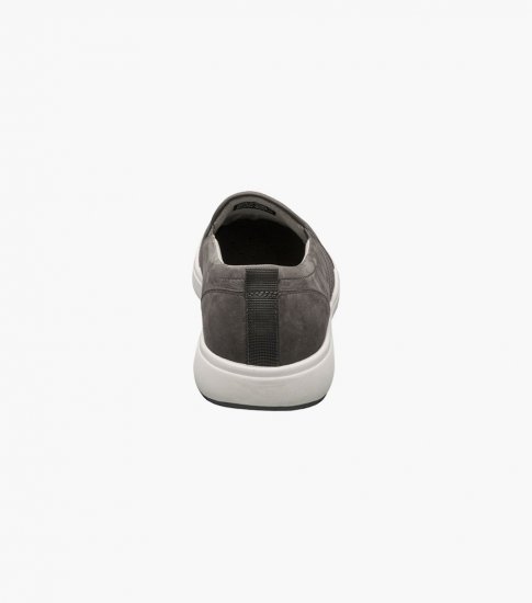 Florsheim Men's Heist Moc Toe Slip On Sneaker - Gray - Click Image to Close