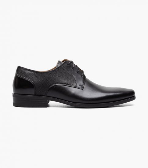 Florsheim Men's Jackson Plain Toe Oxford - Black - Click Image to Close