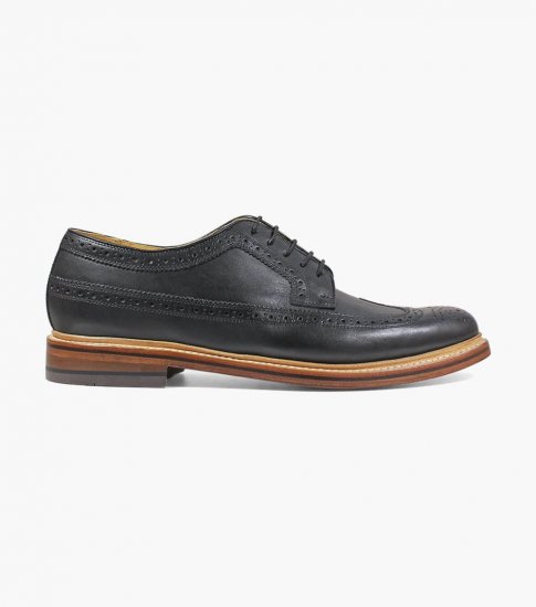 Florsheim Men's Kenmoor II Wingtip Oxford - Black - Click Image to Close