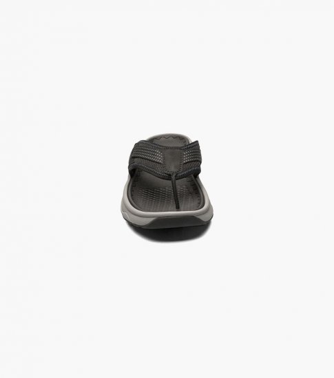 Florsheim Men's Tread Lite Thong Sandal - Black - Click Image to Close