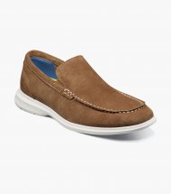 Florsheim Men's Hamptons Moc Toe Venetian Loafer - Tan Suede