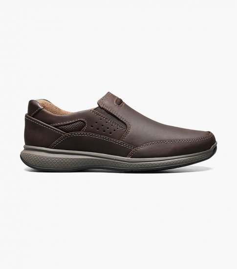 Florsheim Great Lakes Jr. Boys Sport Slip On - Brown CH - Click Image to Close