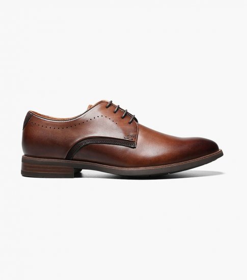 Florsheim Men's Uptown Plain Toe Oxford - Cognac - Click Image to Close