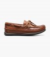 Florsheim Jasper Tie Jr. Boys Moc Toe Slip On Loafer - Saddle Tan