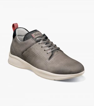 Florsheim Men's Studio Perf Toe Lace Up Sneaker - Gray