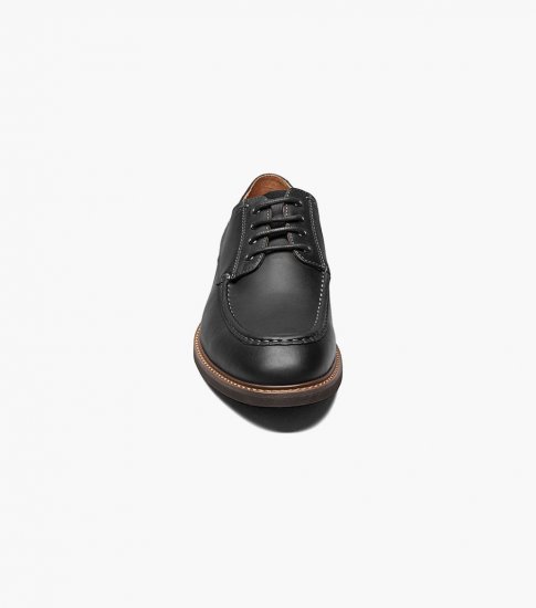 Florsheim Men's Lodge Moc Toe Oxford - Black CH - Click Image to Close