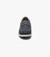 Florsheim Croquet Jr. Boys Moc Toe Boat Shoe - Navy Nubuck