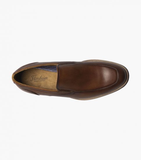 Florsheim Men's Rucci Moc Toe Slip On - Cognac - Click Image to Close