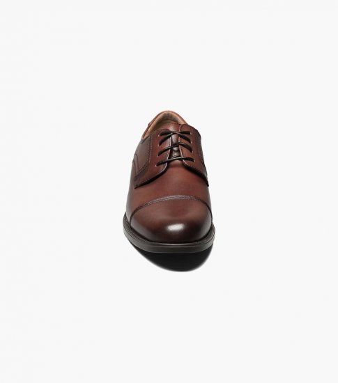 Florsheim Men's Center Cap Toe Oxford - Cognac - Click Image to Close