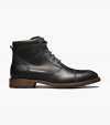 Florsheim Men's Chalet Cap Toe Lace Boot - Black CH