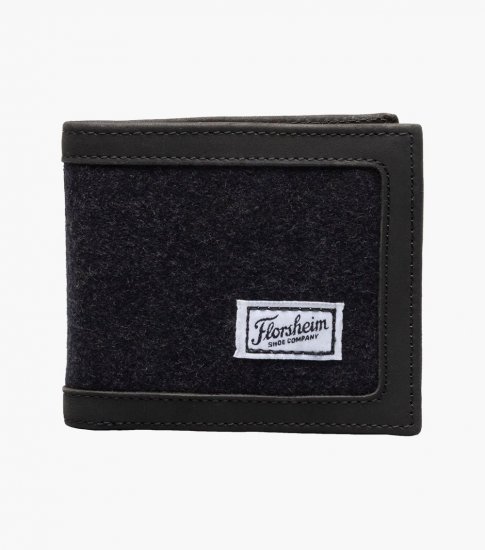 Florsheim Damon Bi-Fold Wallet - Charcoal - Click Image to Close