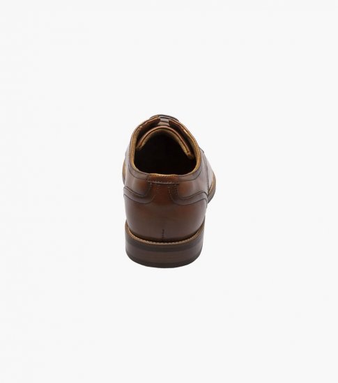 Florsheim Men's Rucci Plain Toe Oxford - Cognac - Click Image to Close