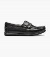 Florsheim Jasper Jr. Boys Moc Toe Bit Loafer - Black