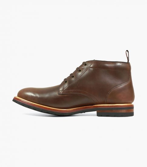 Florsheim Men's Foundry Plain Toe Chukka Boot - Brown - Click Image to Close