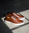 Florsheim Men's Premier Plain Toe Lace Up Sneaker - Cognac