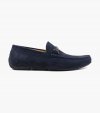 Florsheim Men's Dubino Moc Toe Bit Loafer - Navy Suede