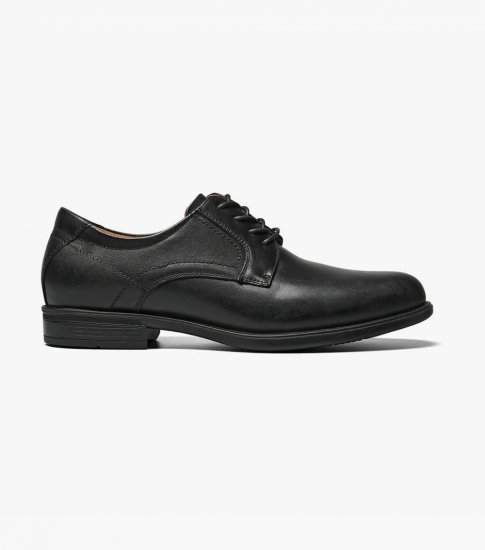 Florsheim Men's Midtown Plain Toe Oxford - Black - Click Image to Close