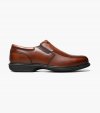 Florsheim Men's Coronis Work Steel Toe Brown Bike Toe Slip On - Brown